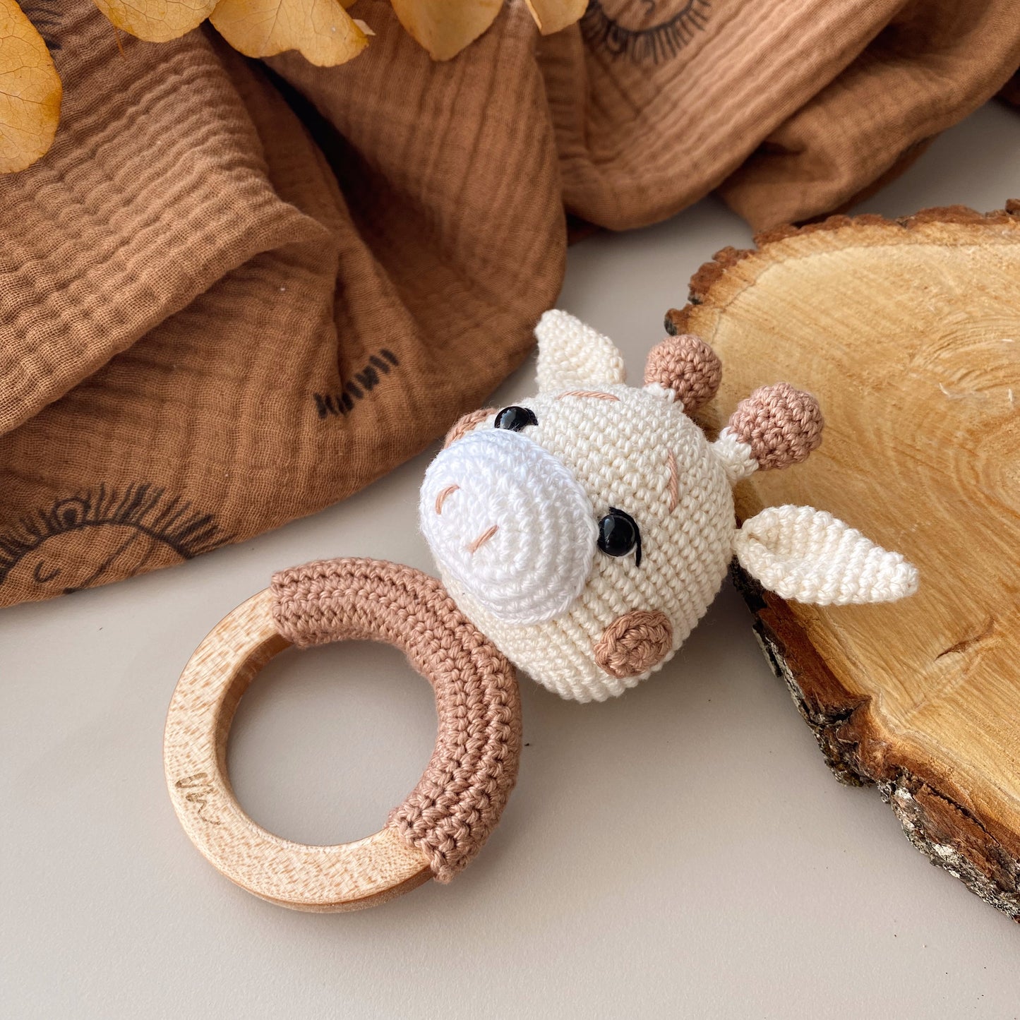 Adiko Kids - Amigurumi Dotted Giraffe Rattle