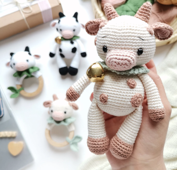 Adiko Kids - Amigurumi Cow Cuddly Friend