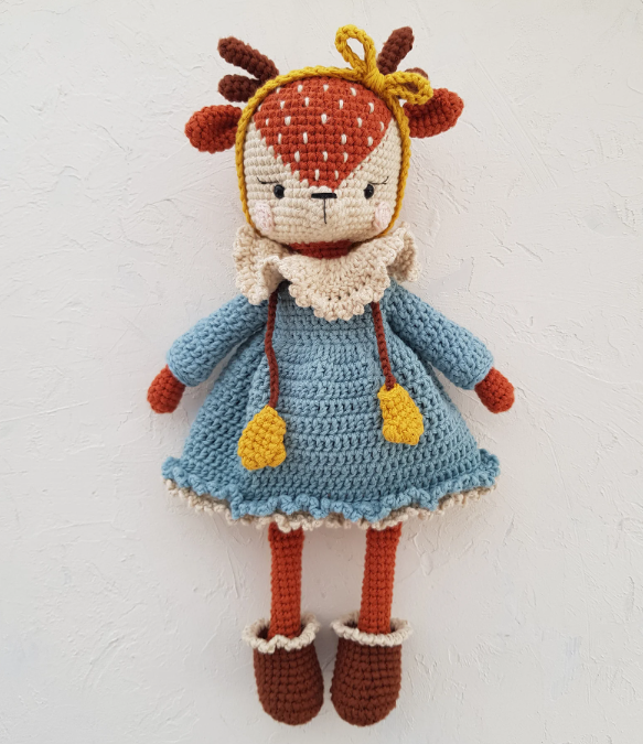 Adiko Kids - Amigurumi Deer in Dress Cuddly Friend