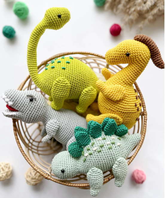 Adiko Kids - Amigurumi Dinosaur Cuddly Friend