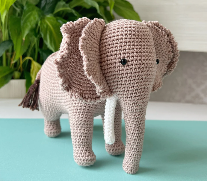 Adiko Kids - Amigurumi Safari Animals Elephant Cuddly Friend