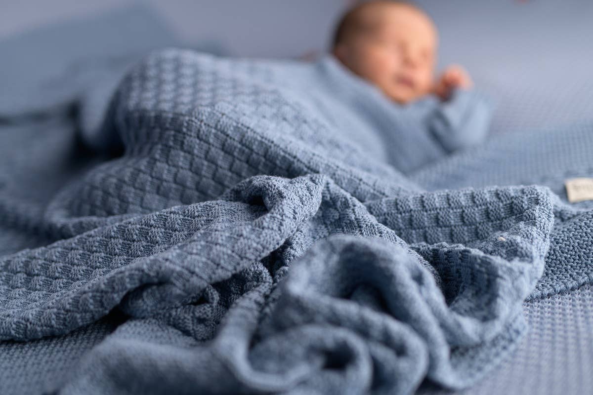 Square jeans baby blanket