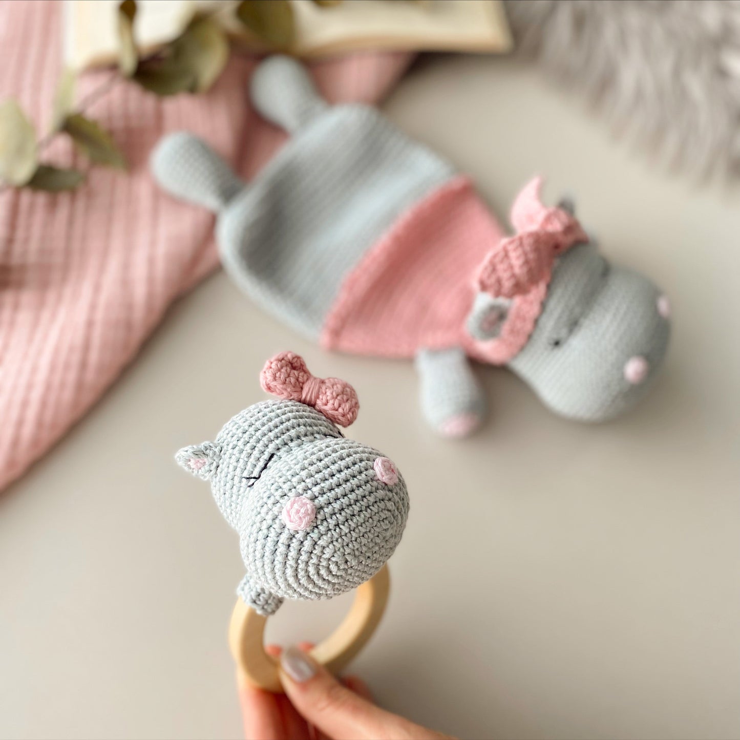 Adiko Kids - Amigurumi Hippo Rattle