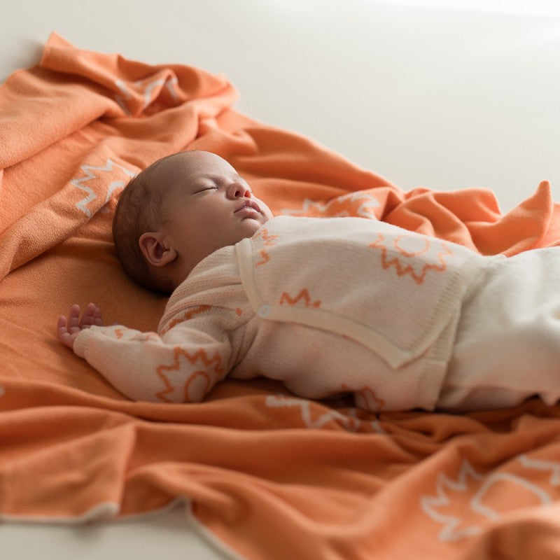 Orange Sun Blanket