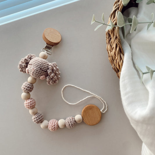 Adiko Kids - Amigurumi Adiko Sweet Dog Pacifier Chain