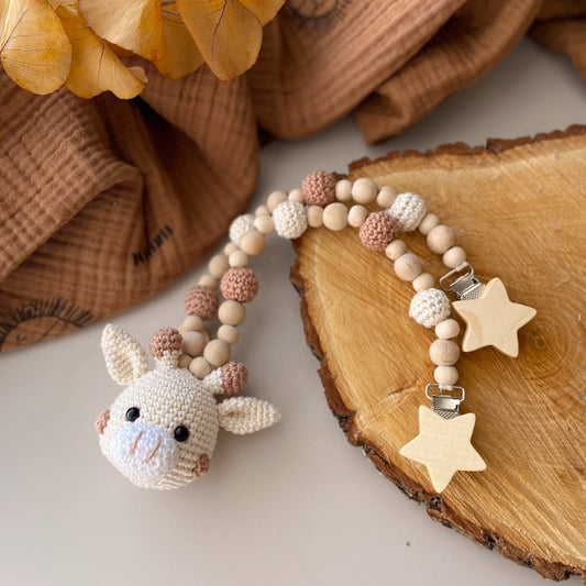 Adiko Kids - Amigurumi Dotted Giraffe Stroller Chain