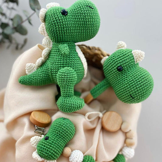 Adiko Kids - Amigurumi T-Rex Rattle
