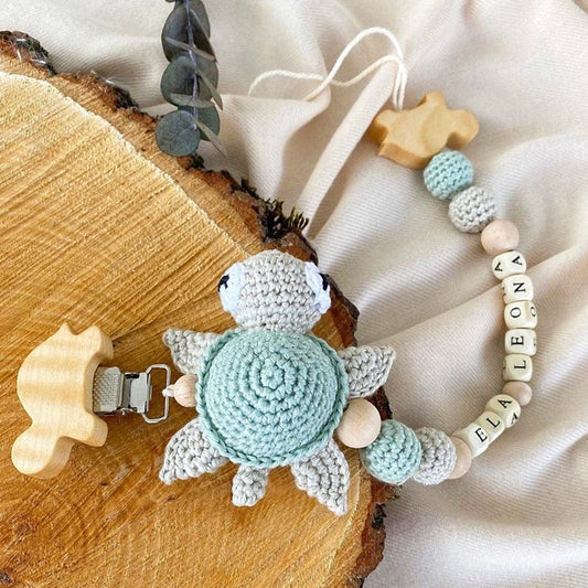 Adiko Kids - Amigurumi Turtle Pacifier Chain