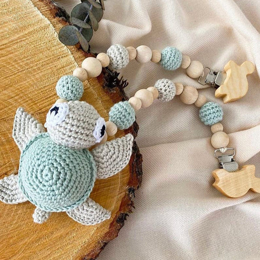 Adiko Kids - Amigurumi Turtle Stroller Chain