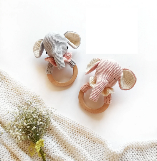 Adiko Kids - Amigurumi Elephant Rattle