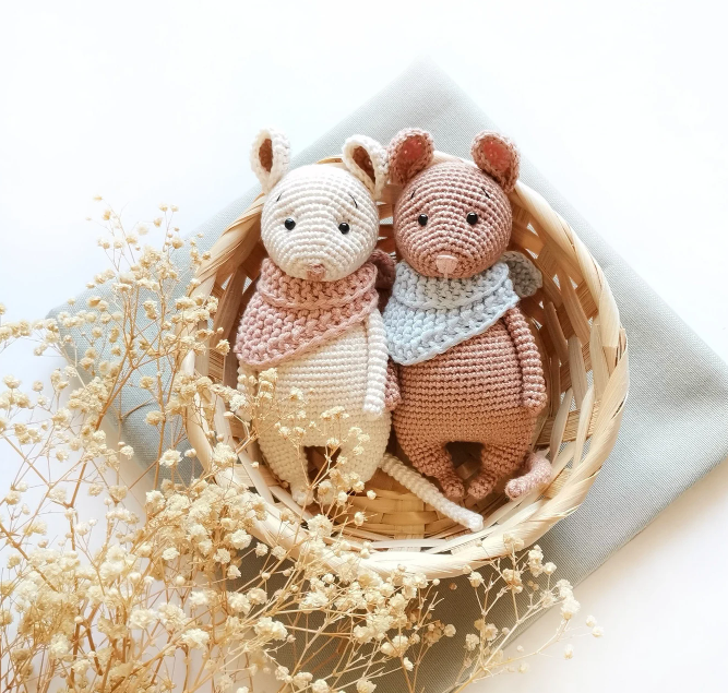 Adiko Kids - Amigurumi Educated Mouse Cuddly Friend
