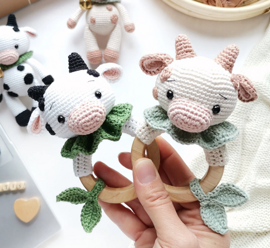 Adiko Kids - Amigurumi Cow Rattle