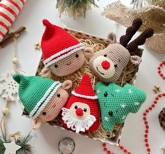Adiko Kids - Amigurumi Christmas Ornament Set 1
