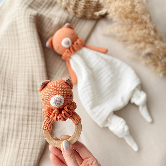 Adiko Kids - Amigurumi Pastel Fox Rattle