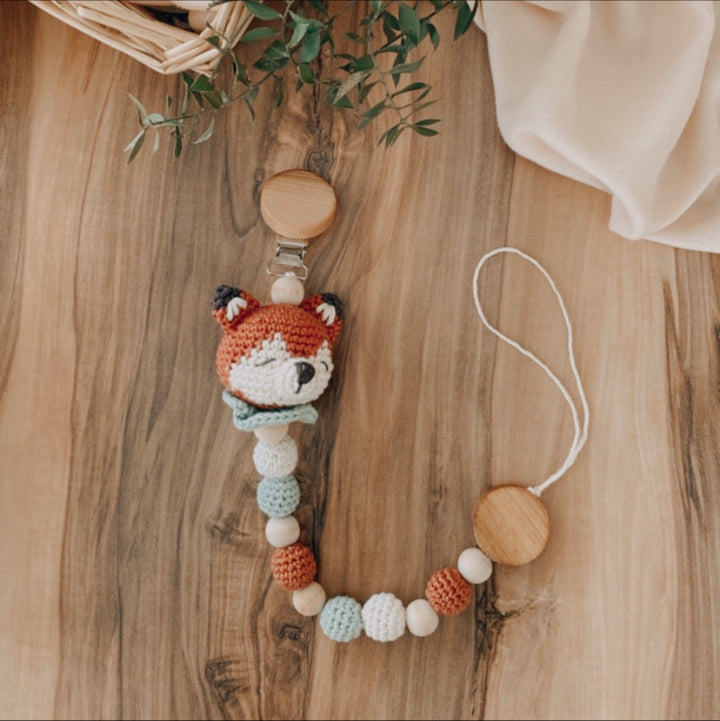 Adiko Kids - Amigurumi Felix Fox Pacifier Chain