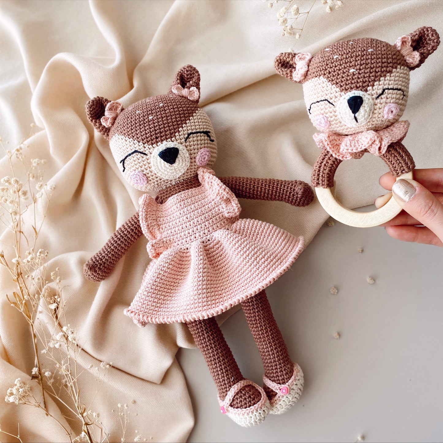 Adiko Kids - Amigurumi Ballerina Deer Rattle