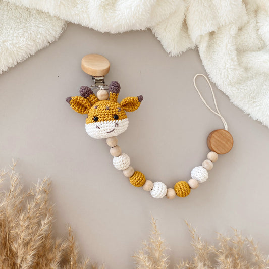 Adiko Kids - Amigurumi Taba Giraffe Pacifier Chain