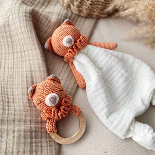 Adiko Kids - Amigurumi Pastel Fox Sleeping Companion