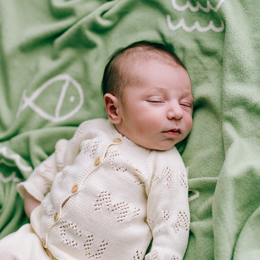 Mint Waves Blanket