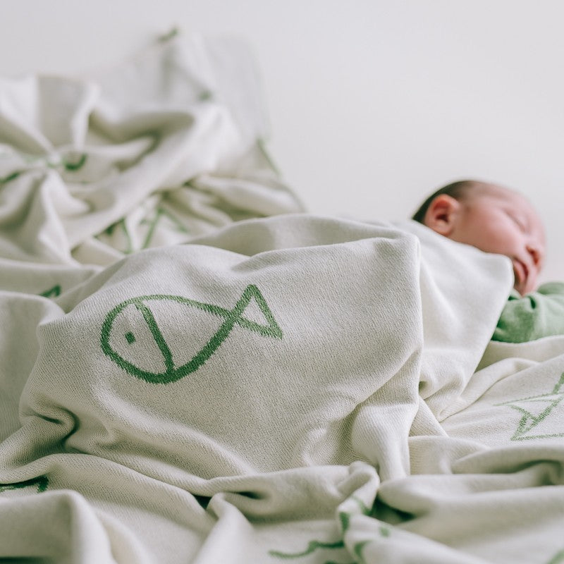 Mint Waves Blanket